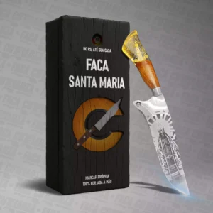 Faca Artesanal Santa Maria - Cutelaria Forjada Á Mão + Garantia